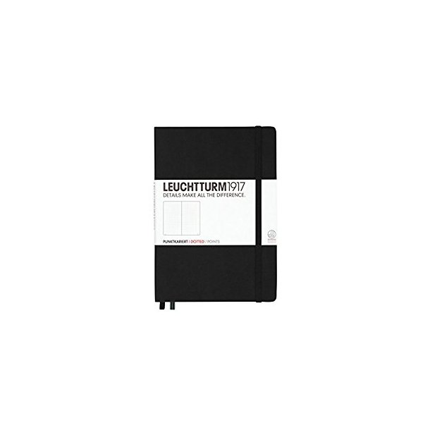 Leuchtturm Notesbog A5 Black Dotted