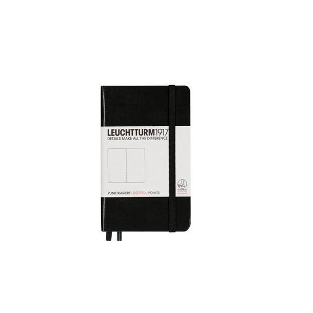 Leuchtturm Notesbog A6 Black Dotted