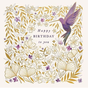 Ling Design Dobbeltkort - Lilac Hummingbird