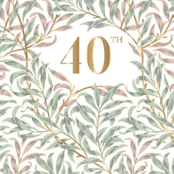 William Morris Dobbeltkort - 40th