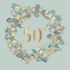 William Morris Dobbeltkort - 50th