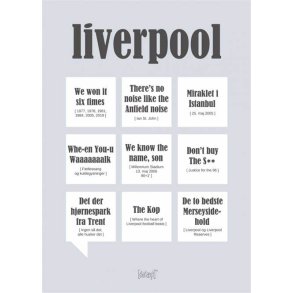 Dialgtplakat A5 Kort - Liverpool