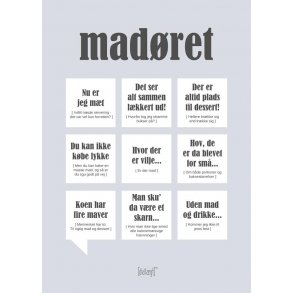 Dialgtplakat A5 Kort - Madret