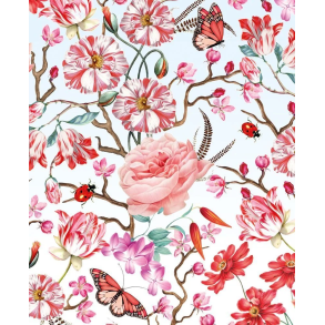 Mary Katrantzou Dobbeltkort - Red Floral