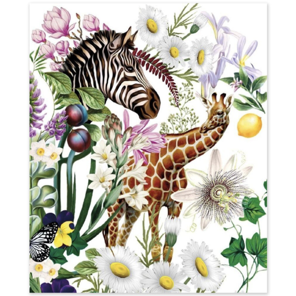 Mary Katrantzou Dobbeltkort - Zebra Collage