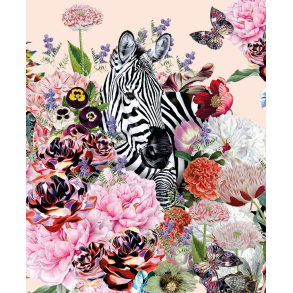 Mary Katrantzou Dobbeltkort - Zebra Pink Collage
