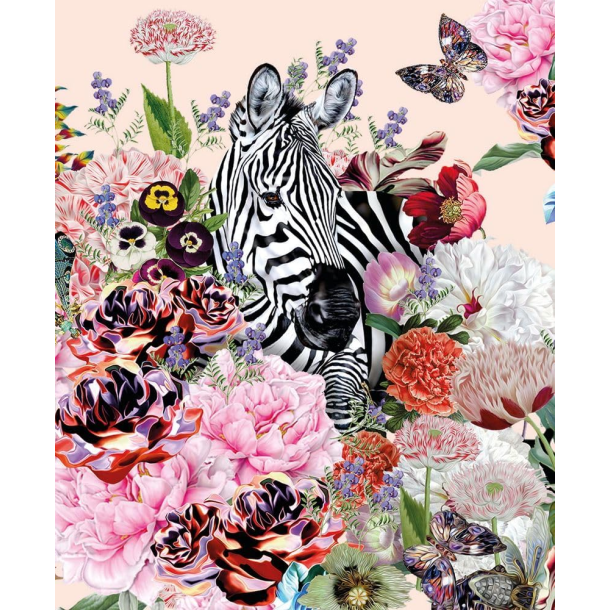 Mary Katrantzou Dobbeltkort - Zebra Pink Collage
