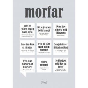 Dialgtplakat A5 Kort - Morfar