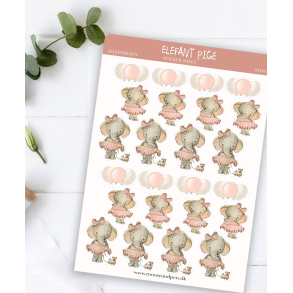 Mouse & Pen Sticker - Elefant Lyser�d