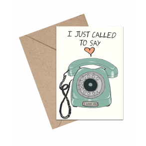 Mouse & Pen Dobbeltkort - I just called to say