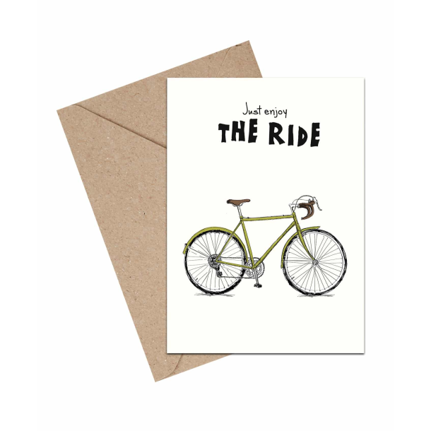 Mouse &amp; Pen Dobbeltkort - Just enjoy the ride