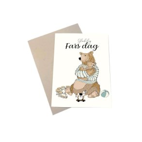 Mouse & Pen Dobbeltkort - Fars dag