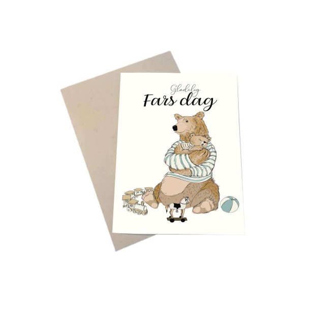 Mouse &amp; Pen Dobbeltkort - Fars dag