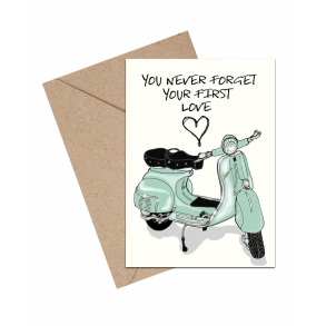 Mouse & Pen Dobbeltkort - You never forget your first love