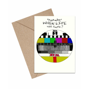 Mouse & Pen Dobbeltkort - Remember when life was simple?