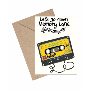 Mouse & Pen Dobbeltkort - Let's go down Memory Lane