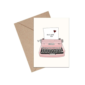 Mouse & Pen Dobbeltkort - PS: I Love You