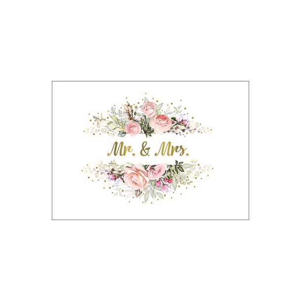 Hartung Postkort - Mr. &amp; Mrs.