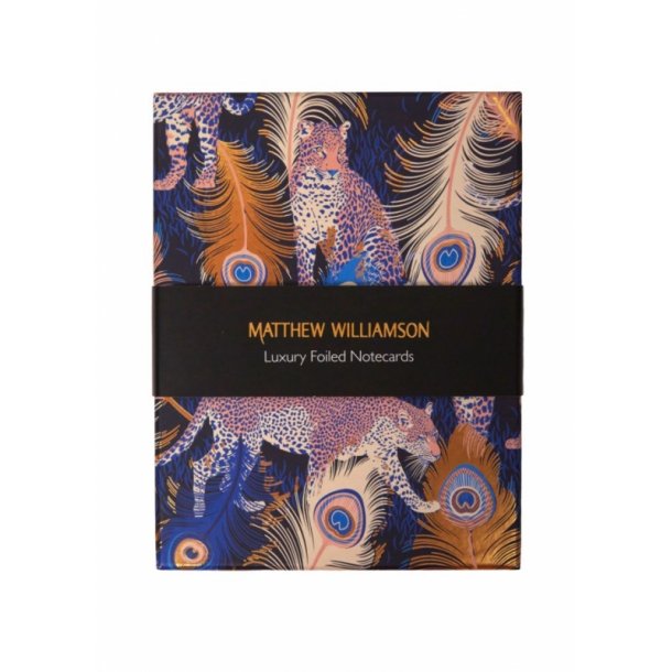 Matthew Williamson ske med kort og konvolutter Leopard &amp; Peacock