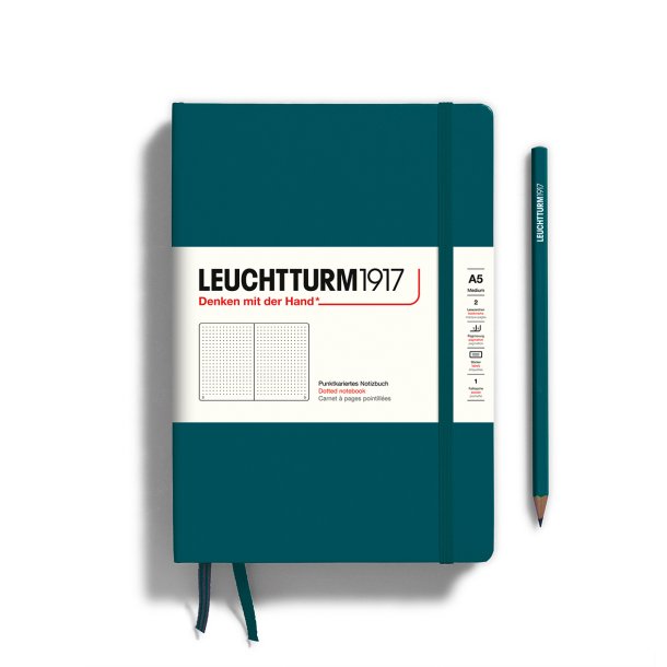 Leuchtturm Notesbog A5 Pacific Green Dotted