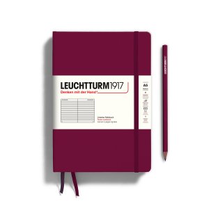 Leuchtturm Notesbog A5 Port Red Linjeret