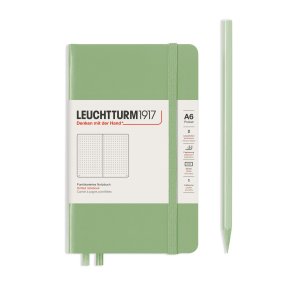 Leuchtturm Notesbog A6 Sage Dotted