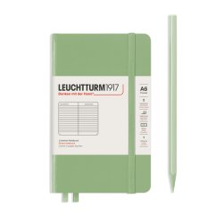 Leuchtturm Notesbog A6 Sage Linjeret