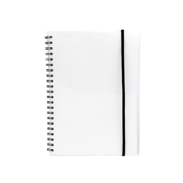 Spiralnotesbog A4 Transparant