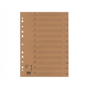 BNT Register Kraftpapir 1-12