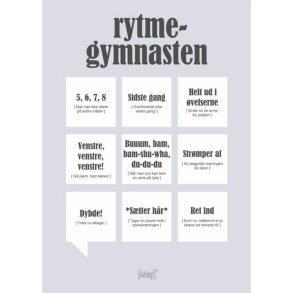Dialgtplakat A5 Kort - Rytmegymnasten