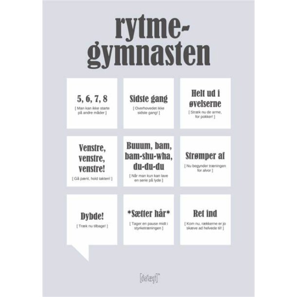 Dialgtplakat A5 Kort - Rytmegymnasten