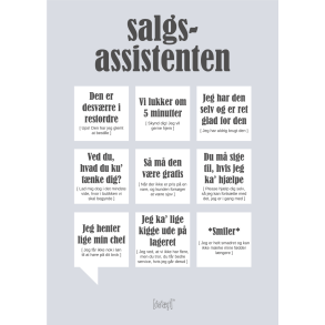 Dialgtplakat A5 Kort - Salgsassistenten