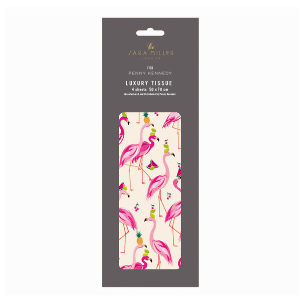 Sara Miller Silkepapir Fabulous Flamingos