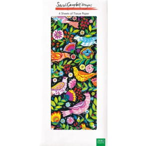 Sarah Campbell Silkepapir - Folk Birds