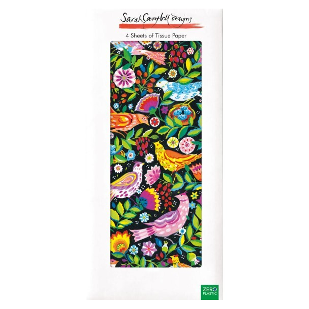 Sarah Campbell Silkepapir - Folk Birds