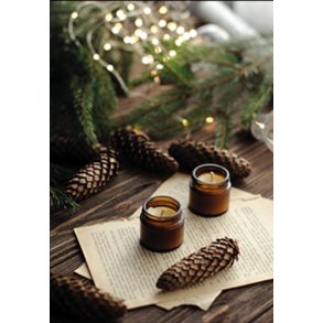 Skna Ting Dobbeltkort - Nordic Christmas - Tealights