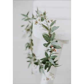 Skna Ting Dobbeltkort - Winter In Pastel - Wreath