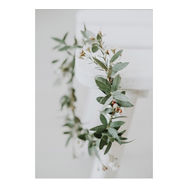 Skna Ting Dobbeltkort - Winter In Pastel - Wreath