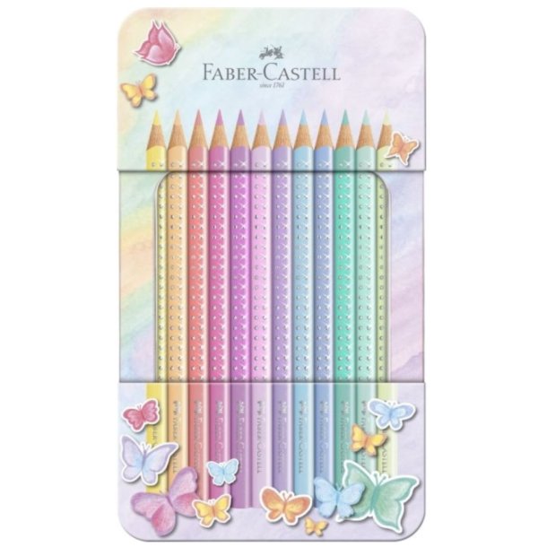 Faber-Castell Sparkle Farveblyanter Pastel 12 stk.
