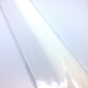 Stjernestrimler Glitter Hvid 25mm.