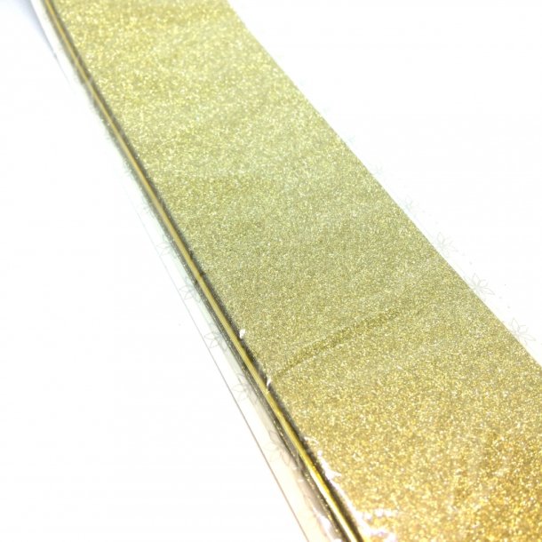 Stjernestrimler Glitter Guld 50mm.