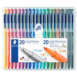 Staedtler 20 stk. Triplus Fineliners + 20 stk. Triplus Color