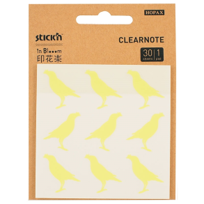 Stick Notes Clearnote in Bloom Birds