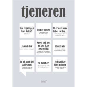 Dialgtplakat A5 Kort - Tjeneren