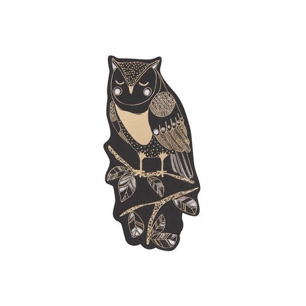 Artebene Bogmrke Karton Cut Out - Owl