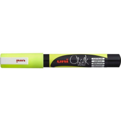 Uni Chalk Marker PWE-3MS 0.9-1.3mm. - Fluo Gul