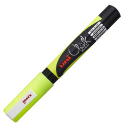 Uni Chalk Marker PWE-3MS 0.9-1.3mm. - Fluo Gul