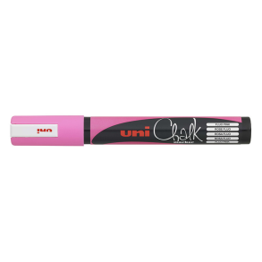 Uni Chalk Marker PWE-5M 1.8-2.5mm. - Fluo Pink