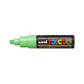 Uni Chalk Marker PWE-8K 8.0mm. - Fluo Grn