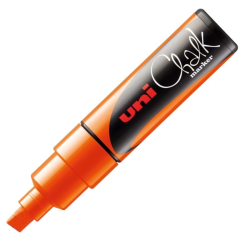 Uni Chalk Marker PWE-8K 8.0mm. - Fluo Orange